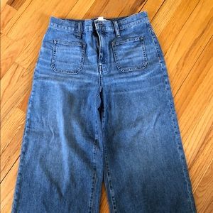Madewell wise-leg crop jeans. Size 29P.